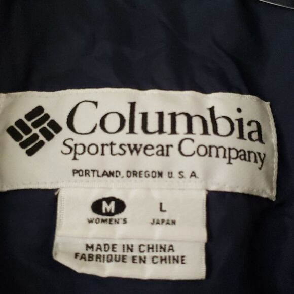 EUC Ladies Navy Blue Red Columbia Coat Jacket Sz M - Picture 4 of 6